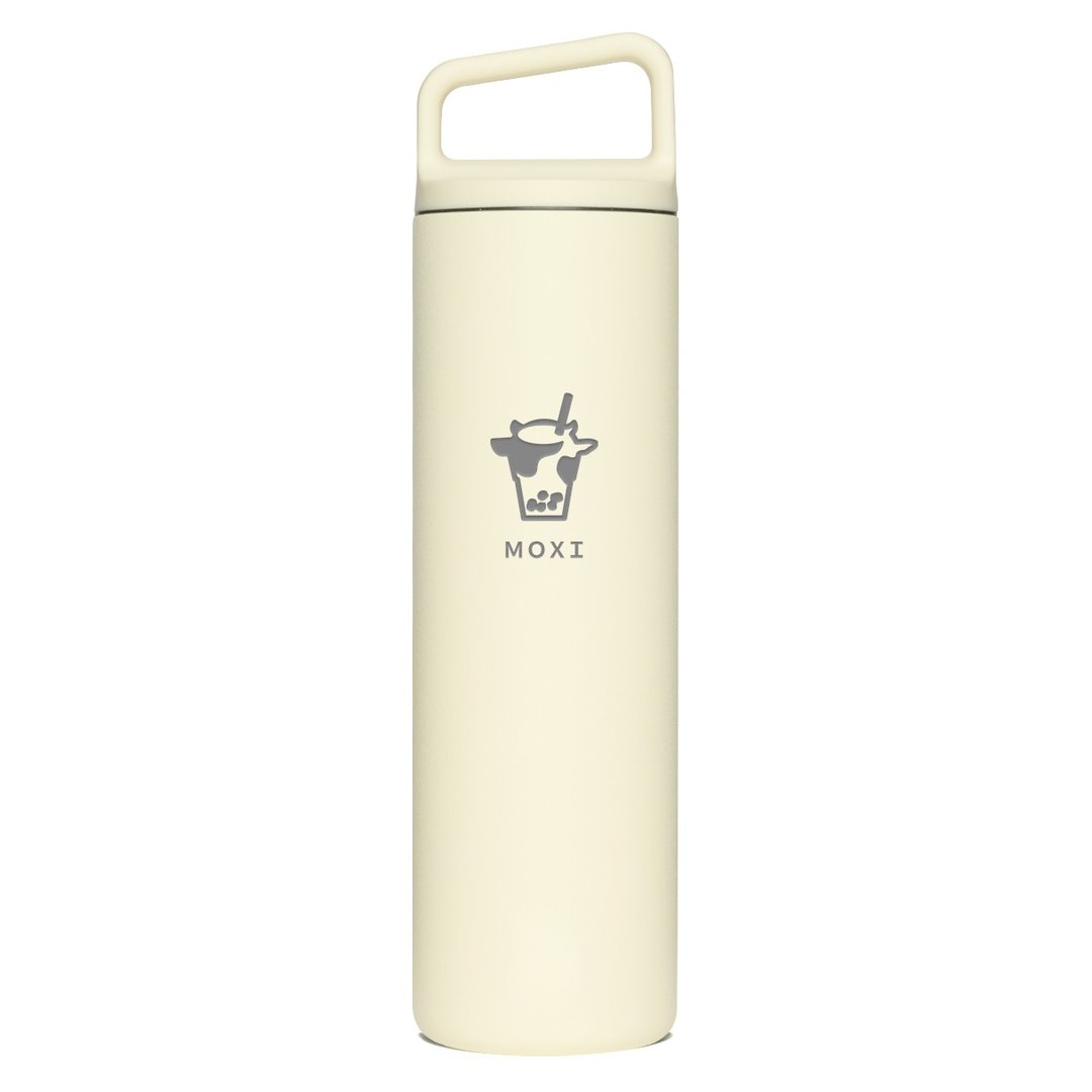 MOXI x MiiR 双层真空宽口瓶 20oz/591ml (砂岩白) - 保温瓶/保温杯 - 不锈钢 白色