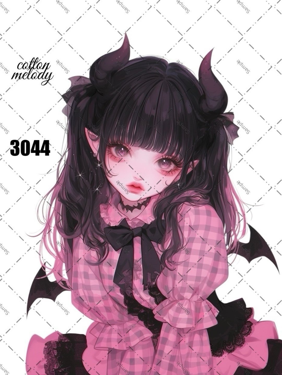 original sticker o.3044 人物贴纸 原创贴纸 cotton melody - 贴纸 - 纸 