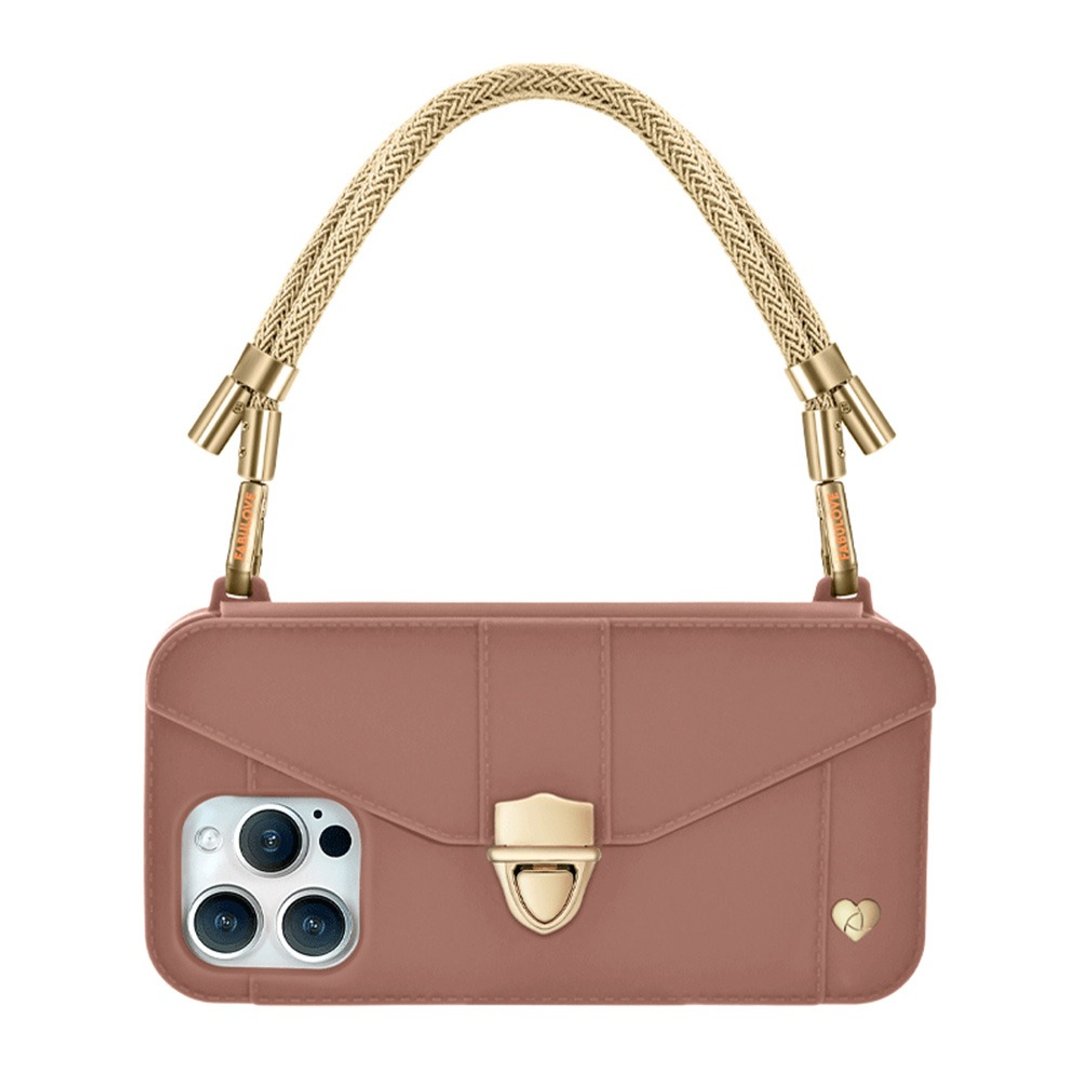 香港设计手机包-Aura【Golden Strap + Burlwood Pursecase】 - 手机壳/手机套 - 环保材料 