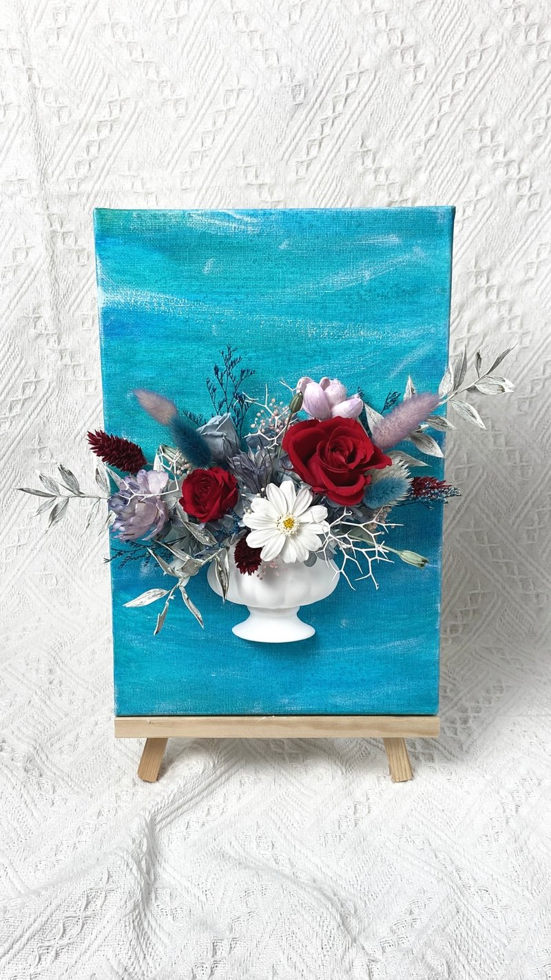 Painting & Flowers -爱丽儿公主-画布花.母亲节礼物 - 干燥花/捧花 - 植物．花 