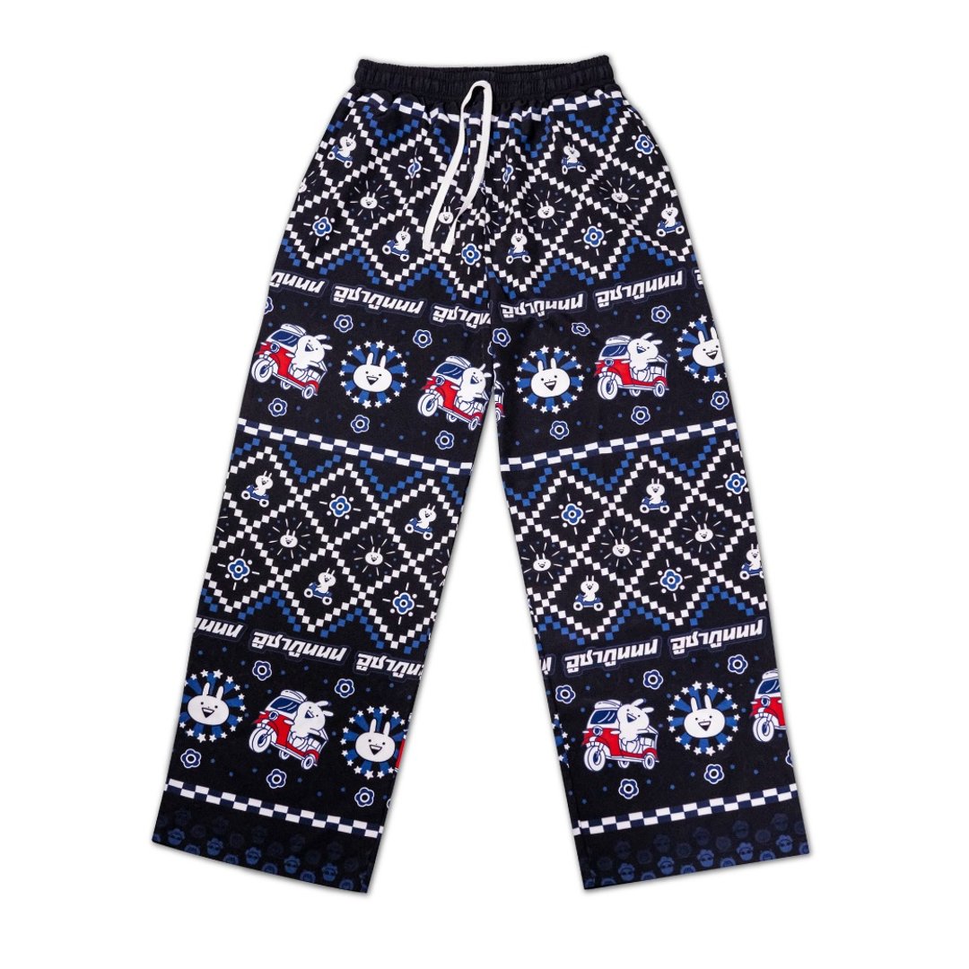 Usagyuuun 棉质 T 恤 海军蓝色 (胸前有口袋) - 中性裤装 - 丝．绢 多色