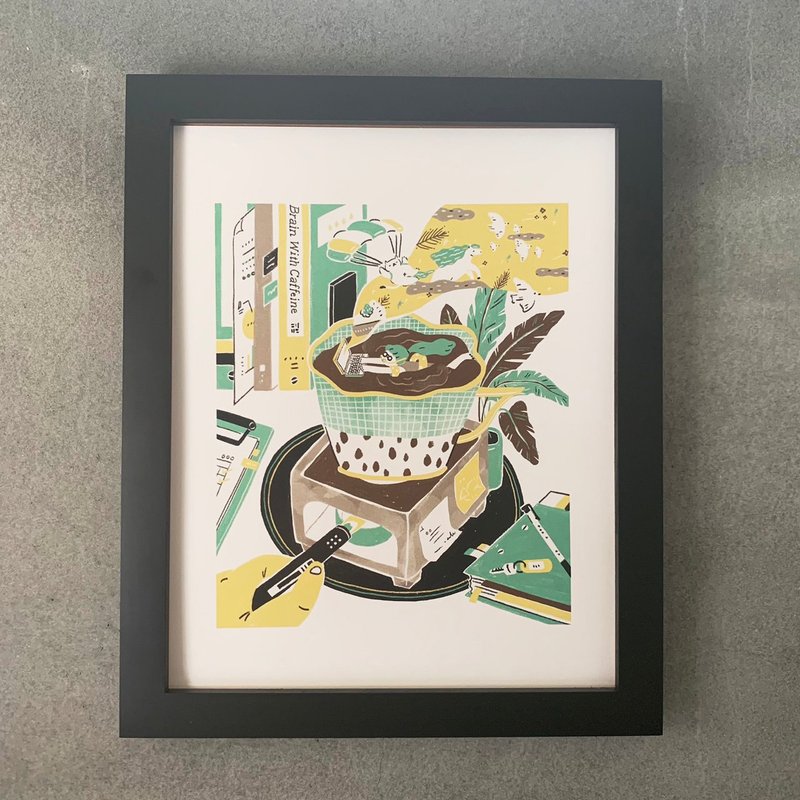 装饰挂画含框 | 水深火热的天马行空 - 海报/装饰画/版画 - 纸 