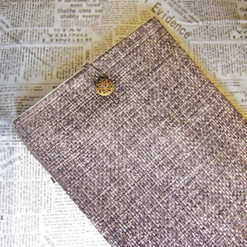 定制化电脑保护套 笔电包 电脑包 平板套 - 禅风系(M-247) - 电脑包 - 棉．麻 咖啡色