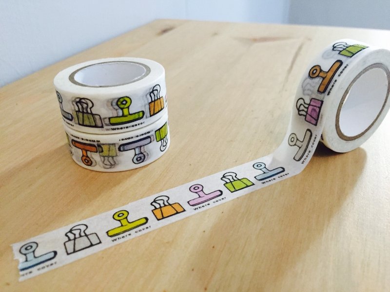 盖哪 |万用纸胶带| 长长长尾夹 - 纸胶带 - 纸 