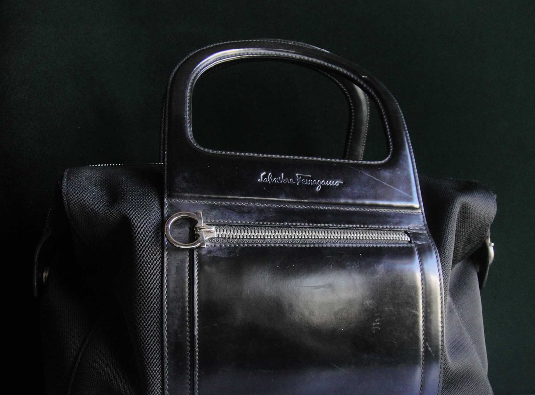 【老时光 OLD-TIME】早期二手老包Salvatore Ferragamo手提包 - 手提包/手提袋 - 其他材质 多色