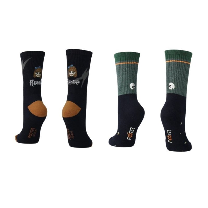 六福村x六福庄 墓碑镇xFOOTER 派对&RENEE机能亲子袜 官方直 - 袜子 - 其他材质 
