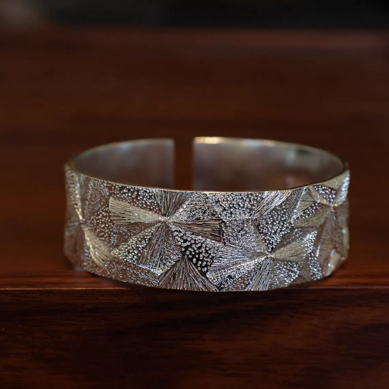 手作純銀質感系列手鐲 - 手链/手环 - 纯银 