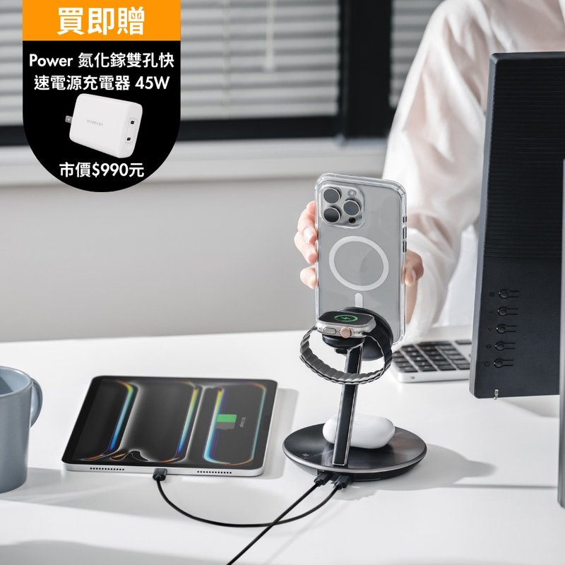 【办公必备】Power Station Qi2 五合一充电座(买即赠45w充电头) - 手机充电及周边 - 其他金属 