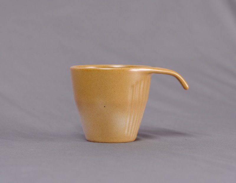 山岚叠杯-暮霭黄 - 其他杯子 - 陶 橘色
