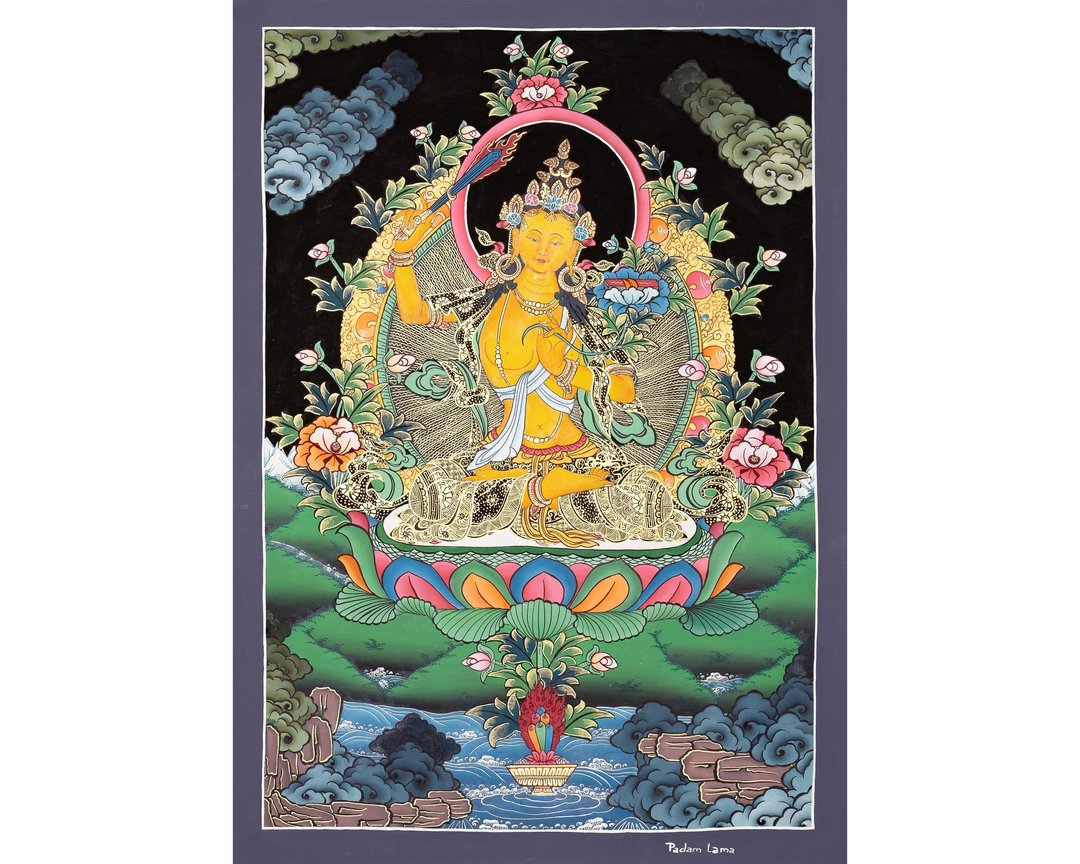 法之声——文殊菩萨开悟佛法禅修卷 - 墙贴/壁贴 - 其他金属 橘色