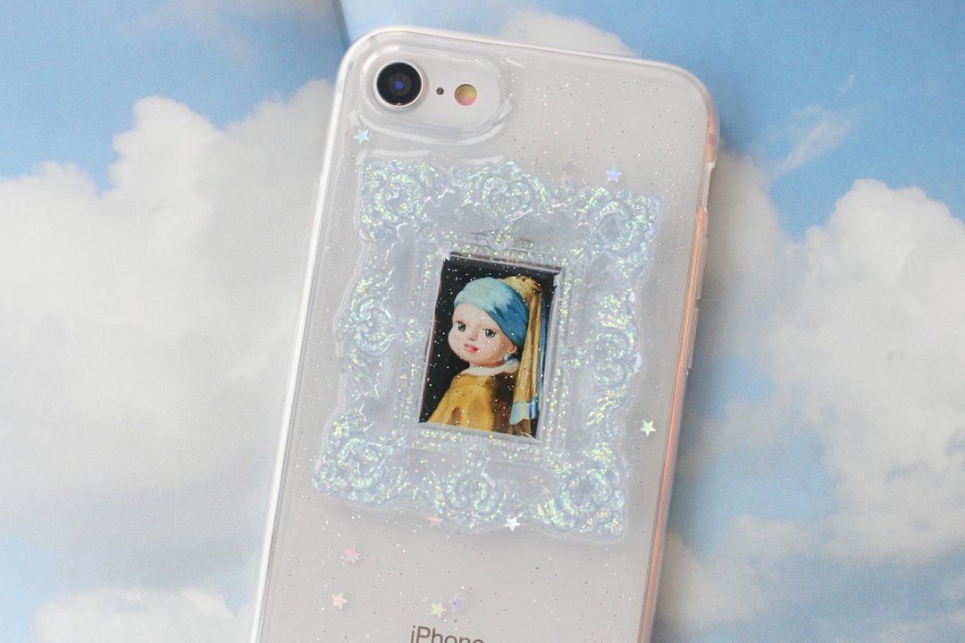 原创设计 恶搞世界名画iPhone手机壳 戴珍珠耳环的少女 - 手机壳/手机套 - 硅胶 多色