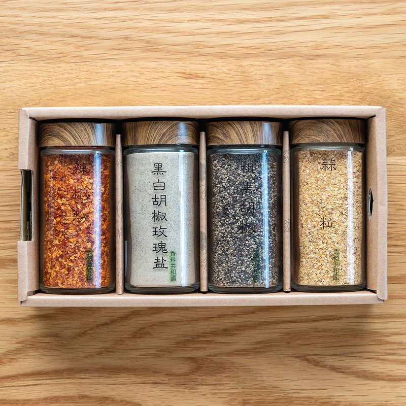 #礼盒# 经典风味四入组 - 酱料/调味料 - 玻璃 咖啡色
