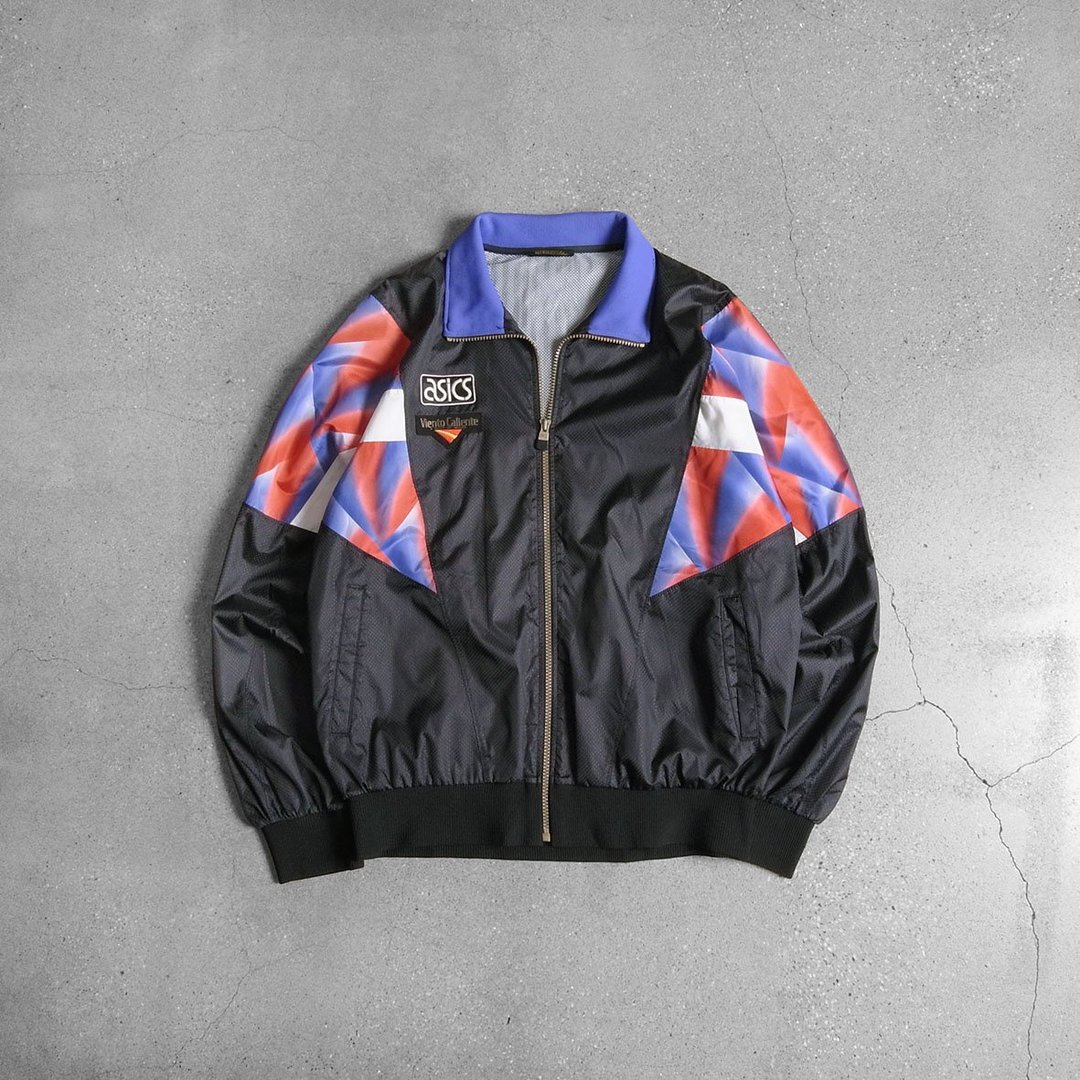 Asics运动外套 / Vintage 古着 - 男装外套 - 其他材质 黑色