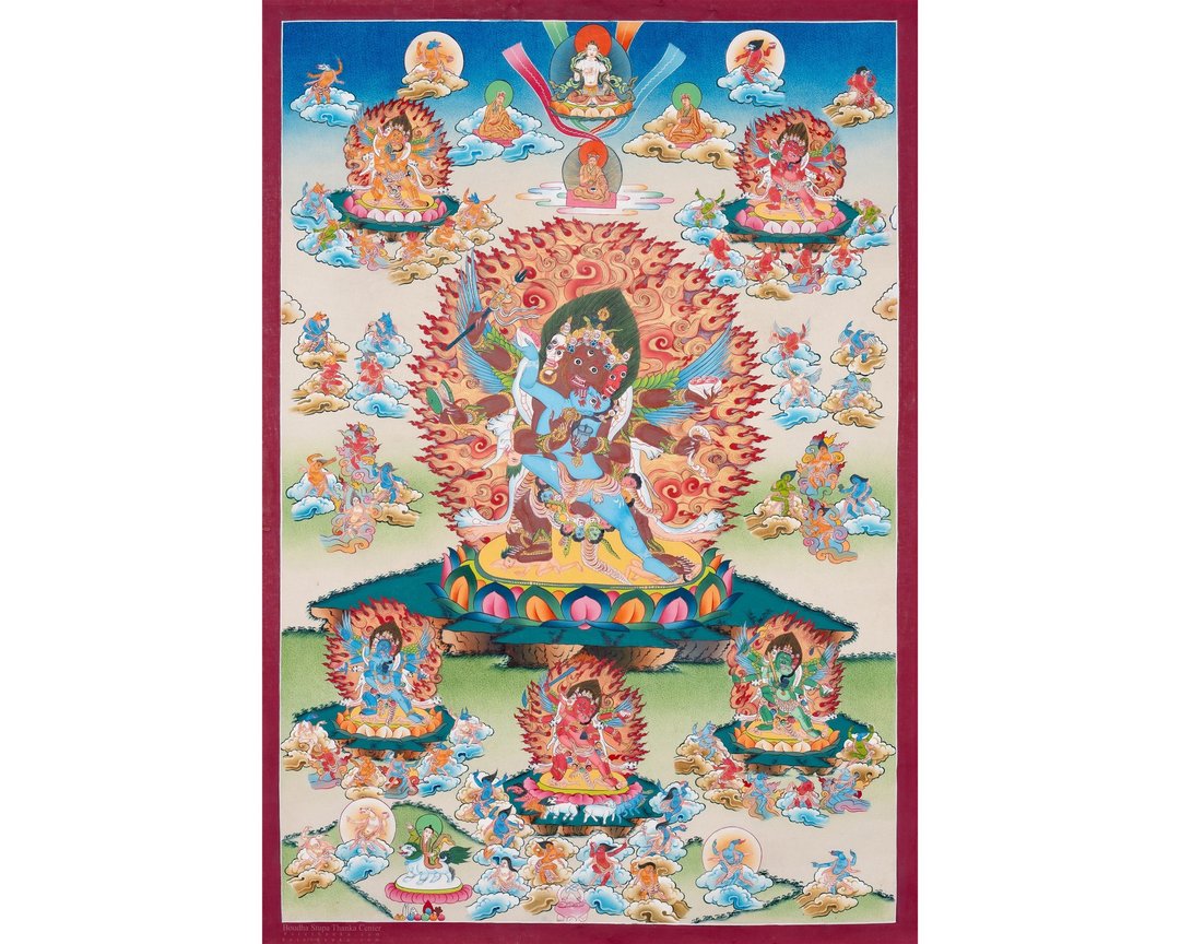 金刚禁行者唐卡  以神圣艺术引发灵性力量 - 墙贴/壁贴 - 其他材质 多色