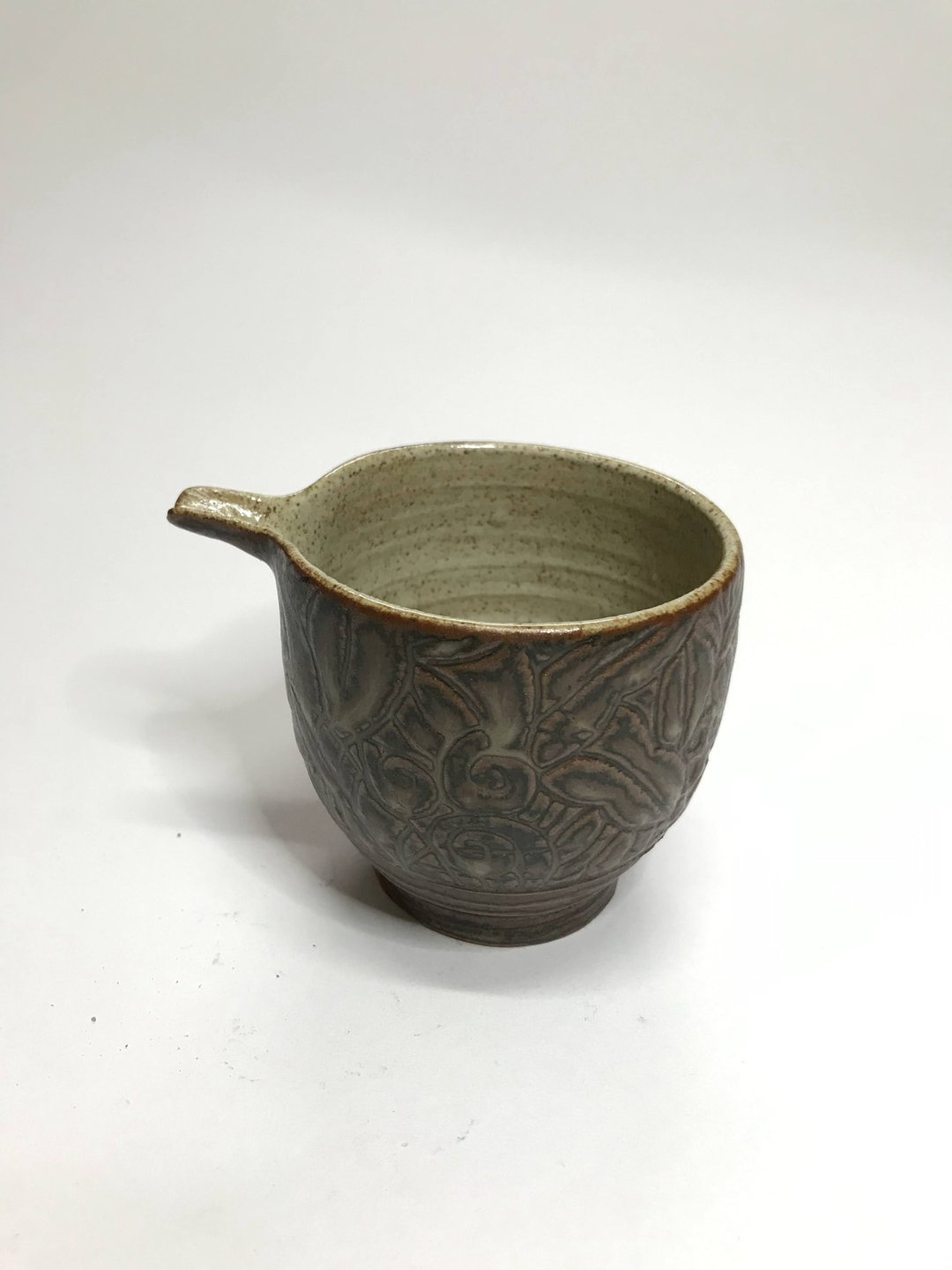 曾永鸿  灰釉刻花茶海 - 茶具/茶杯 - 陶 
