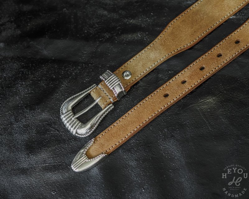 Southwest Style Leather Belt 美西风格三件式带扣皮带 - 皮带/腰带 - 真皮 多色