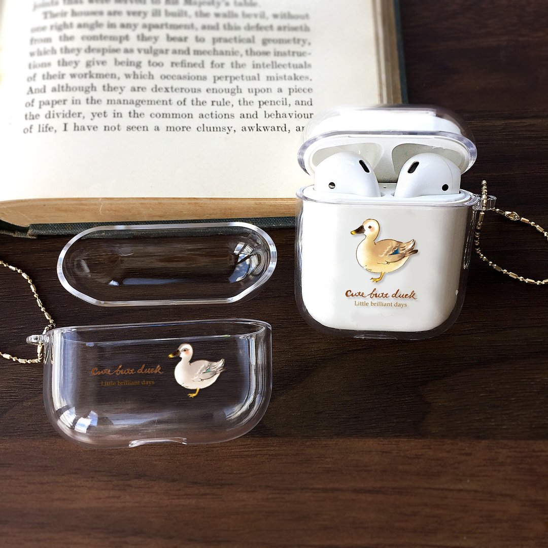 AirPods and AirPods Pro Case Duck - 耳机收纳 - 塑料 灰色