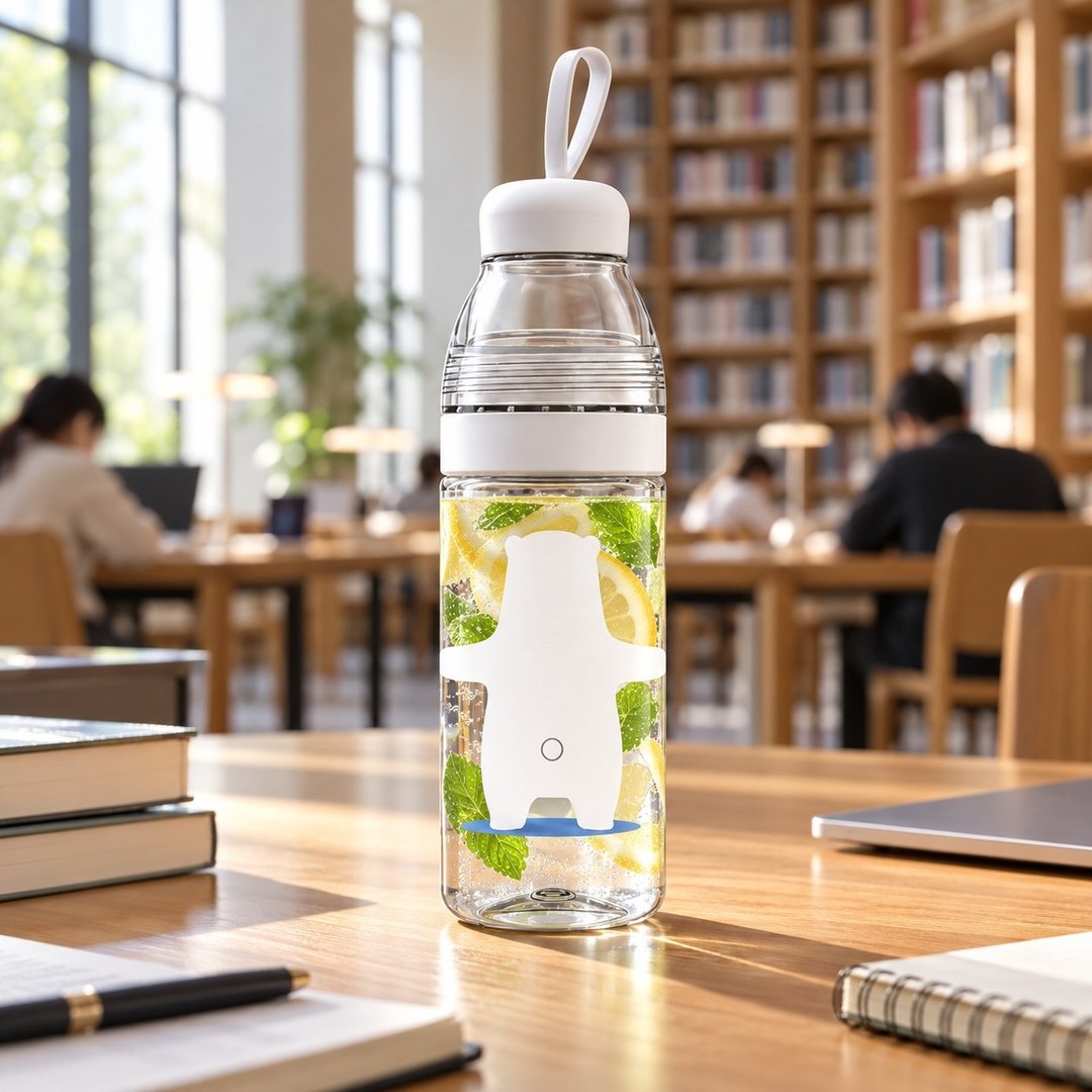 Baylor 贝乐 透明 tritan 环保水瓶 北极熊 学生水壶 北欧 - 水瓶/水壶 - 塑料 白色