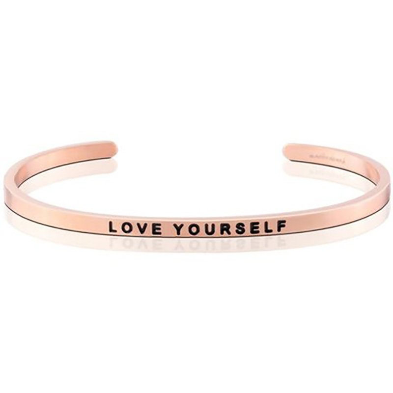 Mantraband悄悄话手环- LOVE YOURSELF 珍爱自我 - 手链/手环 - 其他金属 多色