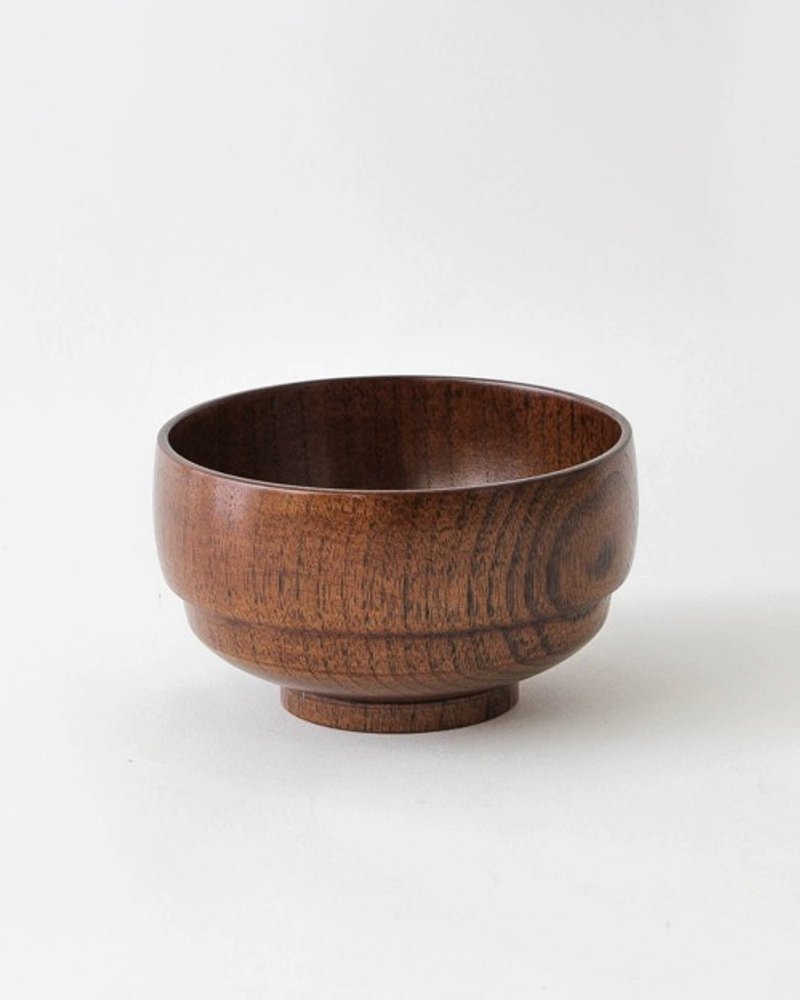 Yamanakanuri Stacking Soup Bowl L (Wooden) (Dishwasher Compatible) (Stacking) - 碗 - 木头 咖啡色