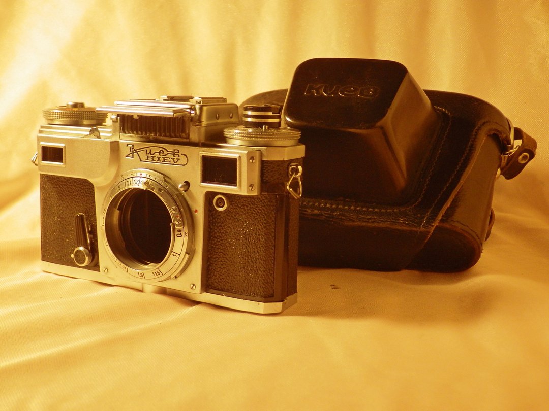 KIEV-4M 35 毫米测距仪相机机身苏联 Contax RF 镜头安装座带保护 - 相机 - 其他材质 黑色