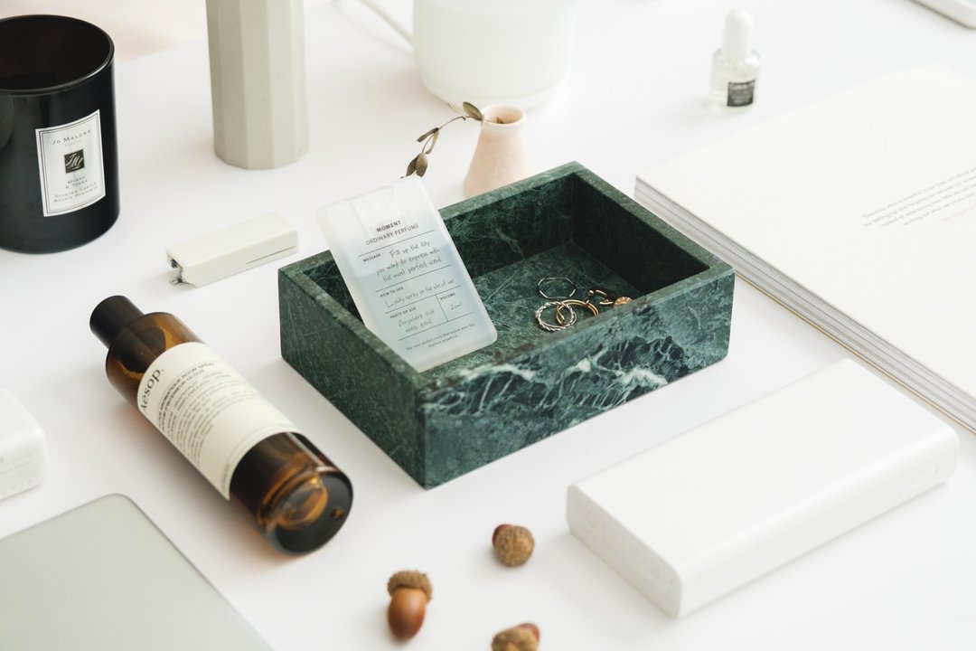 收纳盒 Serpentine Box 大理石 台湾蛇纹石 - 收纳用品 - 石头 绿色