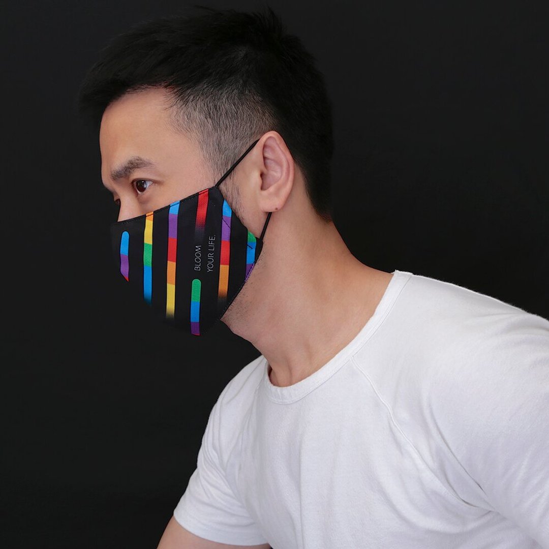 绽放 ! 两用型立体口罩套 / 可置滤材 - 口罩 - 棉 黑色