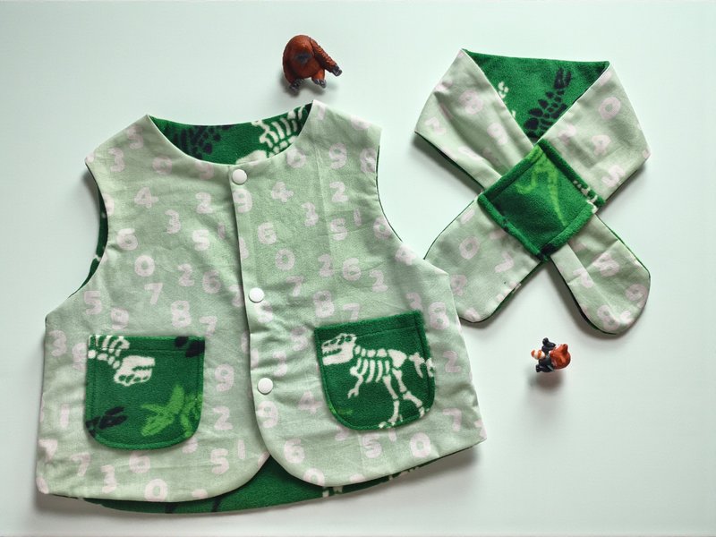 恐龙数字冒险 - 童装外套 - 棉．麻 