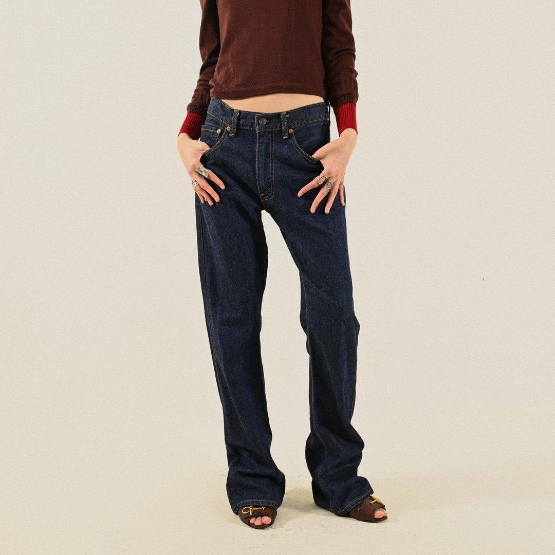 【NaSuBi Vintage】Levi's 550 古着牛仔裤 - 女装长裤 - 棉 蓝色