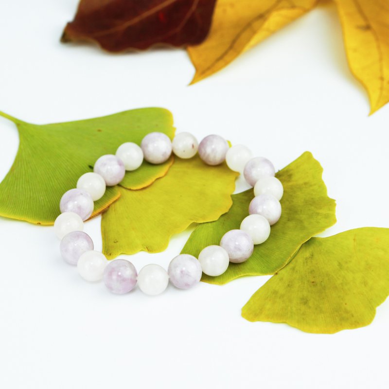 102101七轮调和手串/粉晶紫锂辉/天然/水晶手链/能量石/原生态 - 手链/手环 - 水晶 黑色