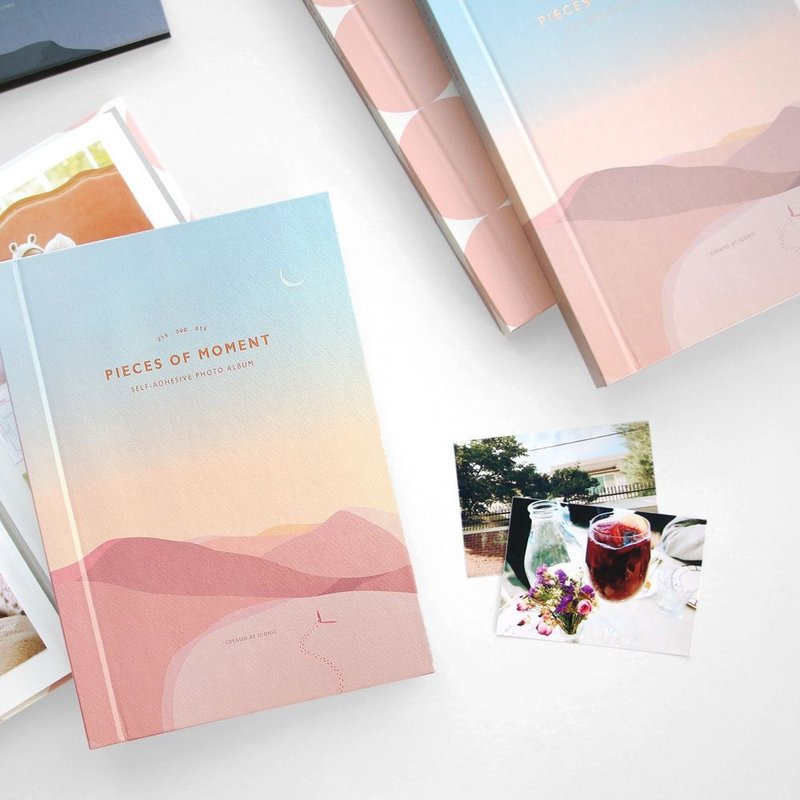 ICONIC宁静时刻白底自黏相本-沙漠奇景,ICO51449 - 相簿/相册 - 塑料 多色