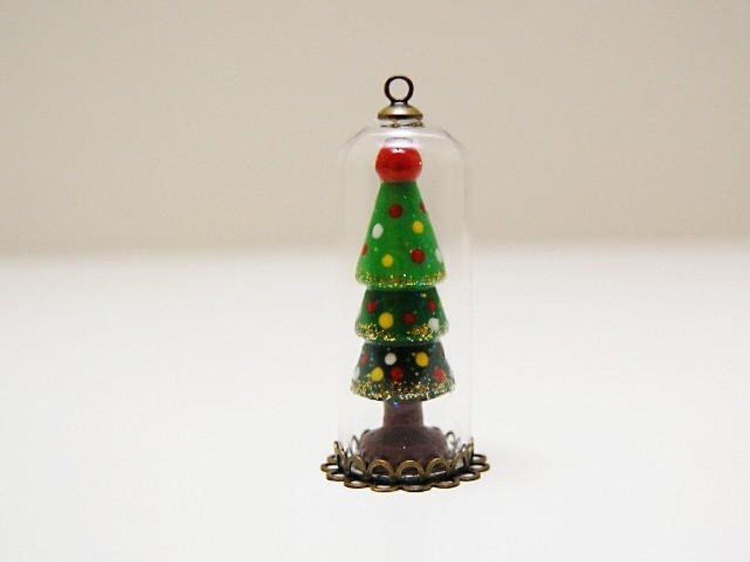 ☆ Christmas * glass dome * tree ☆ - 其他 - 木头 绿色