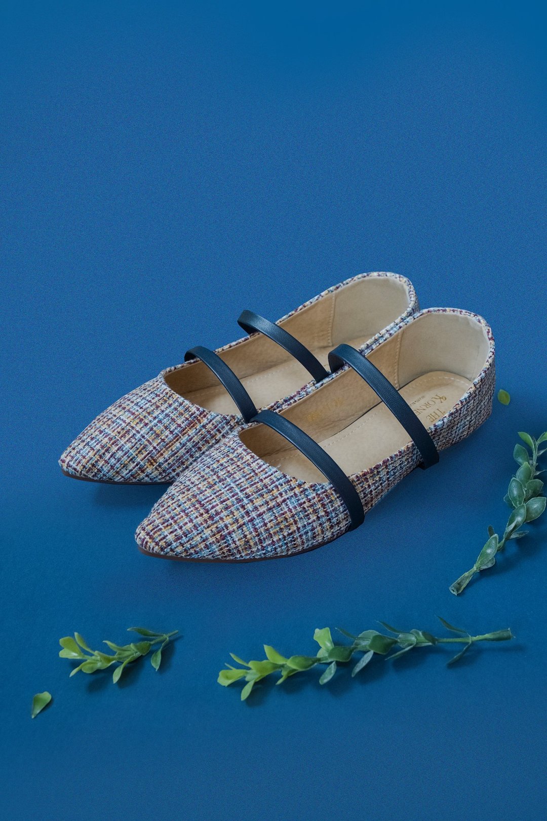 香港品牌 现货 小清新麻料 平底鞋 - 彩蓝 - 女款休闲鞋 - 其他材质 卡其色