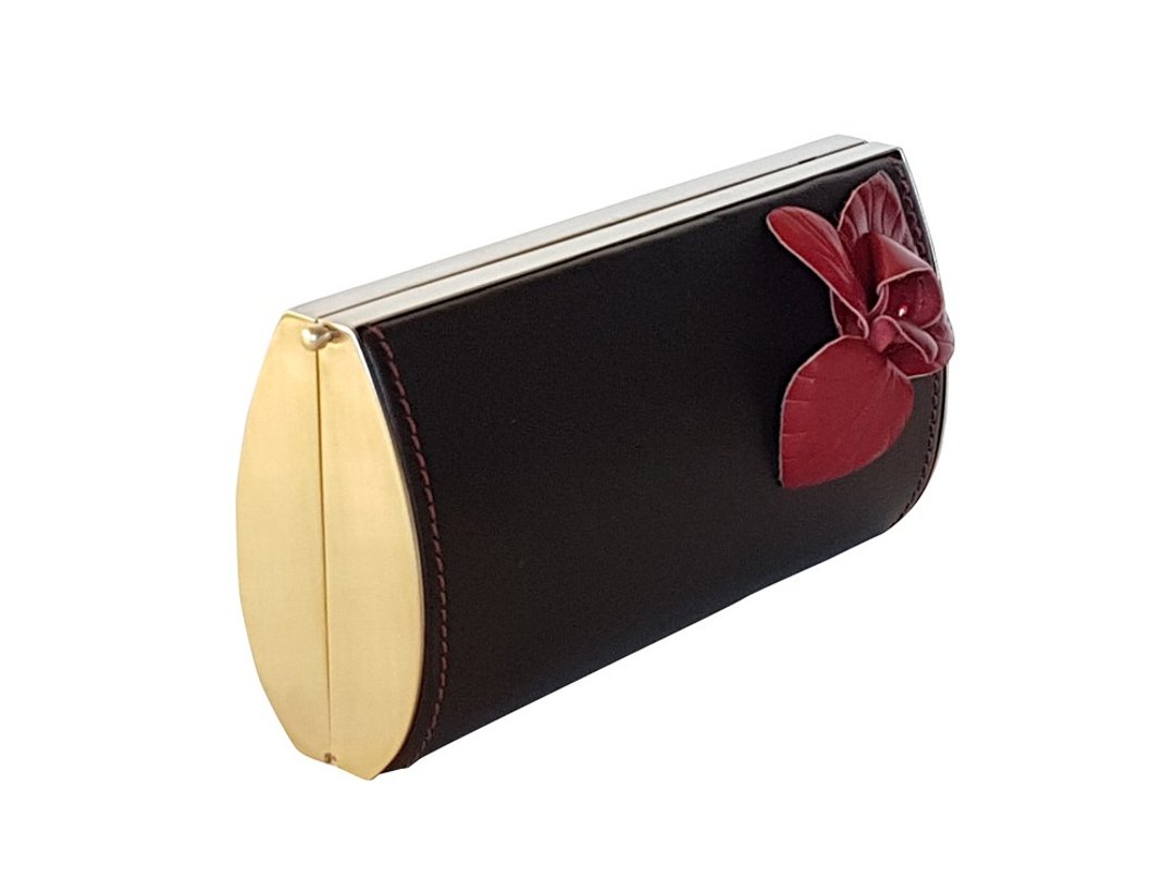 Wild orchid clutch - 其他 - 真皮 黑色