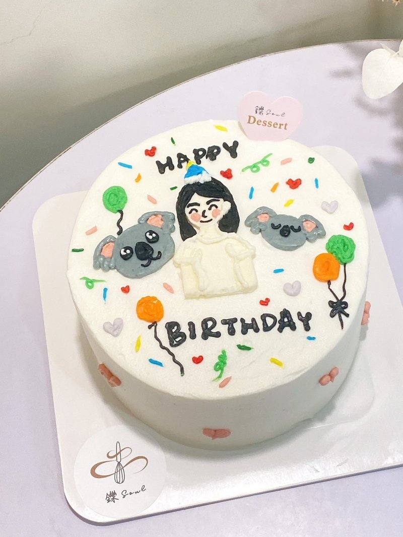 绘图蛋糕 无尾熊蛋糕 人像绘图 定制化 题字蛋糕 铄甜点 自取 - 蛋糕/甜点 - 新鲜食材 