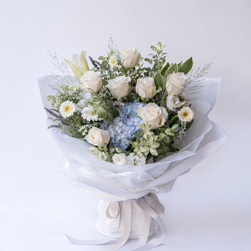 朵朵 - 花束 - 干燥花/捧花 - 植物．花 白色