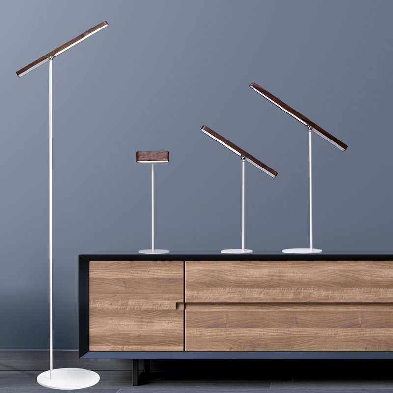 家用台灯简约北欧书桌学习阅读护眼灯床头灯  充电可移动 - 灯具/灯饰 - 木头 多色