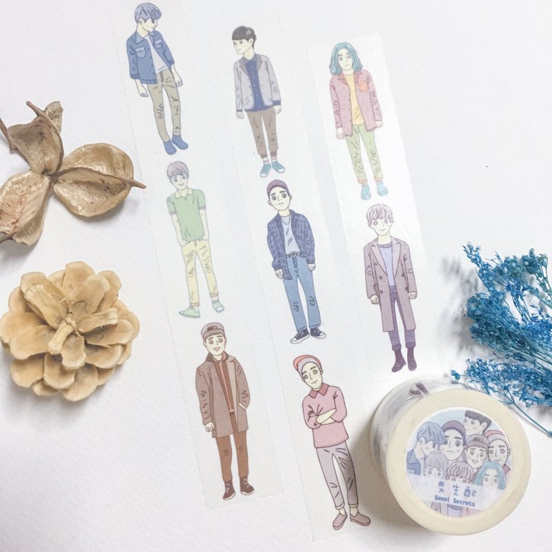 男生配 / 宽版纸胶带 - 纸胶带 - 纸 