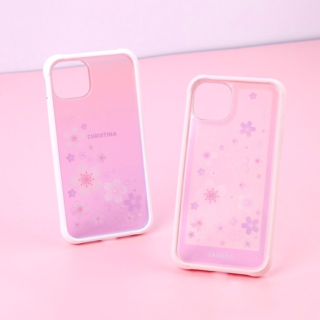 ArtiShell艺术防摔手机壳-樱花漫舞透明 iPhone15系列 - 手机壳/手机套 - 其他材质 
