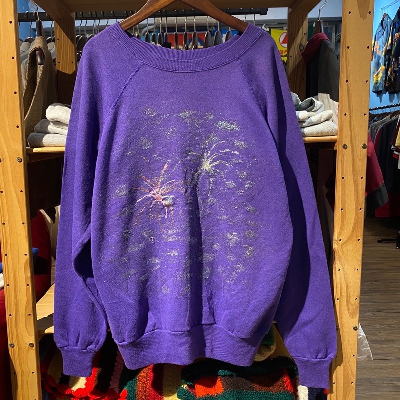 --两光师古着--亮片烟火紫底色 - 男装外套 - 其他材质 紫色