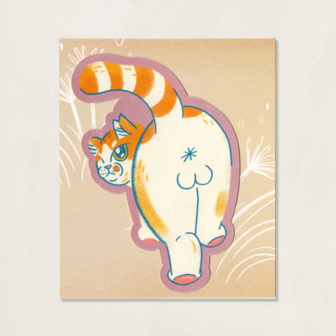 猫岛日常贴纸 / 福吉屁股 - 贴纸 - 纸 多色