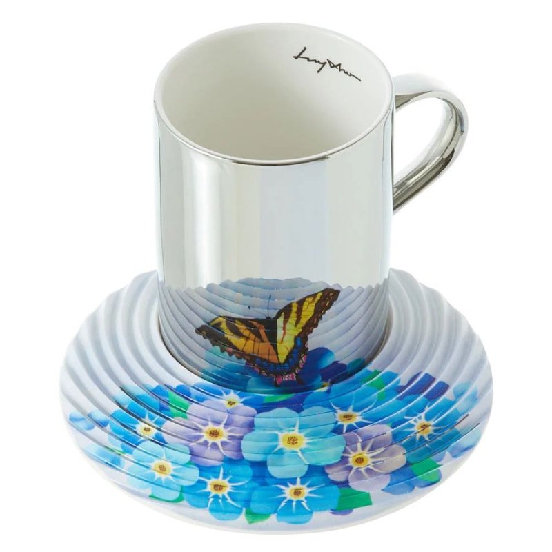 LUYCHO On Flowers系列 镜面倒影杯组_虎斑蝴蝶 (350ml) - 茶具/茶杯 - 陶 