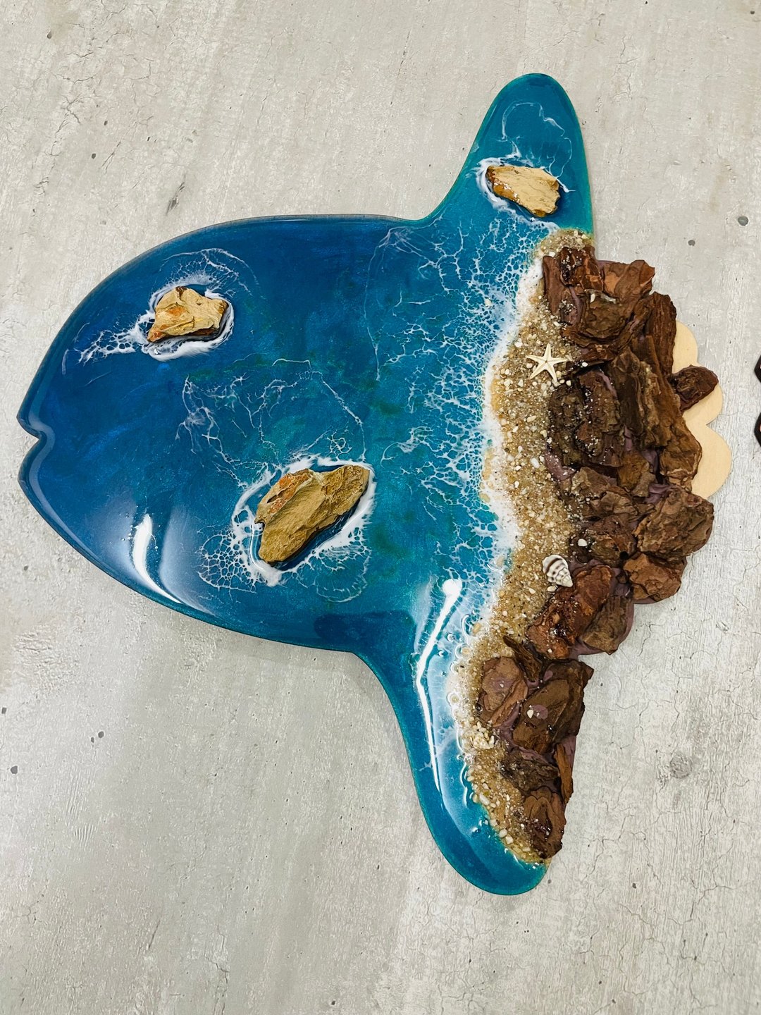 海洋风造型板壁画 - 海报/装饰画/版画 - 树脂 蓝色