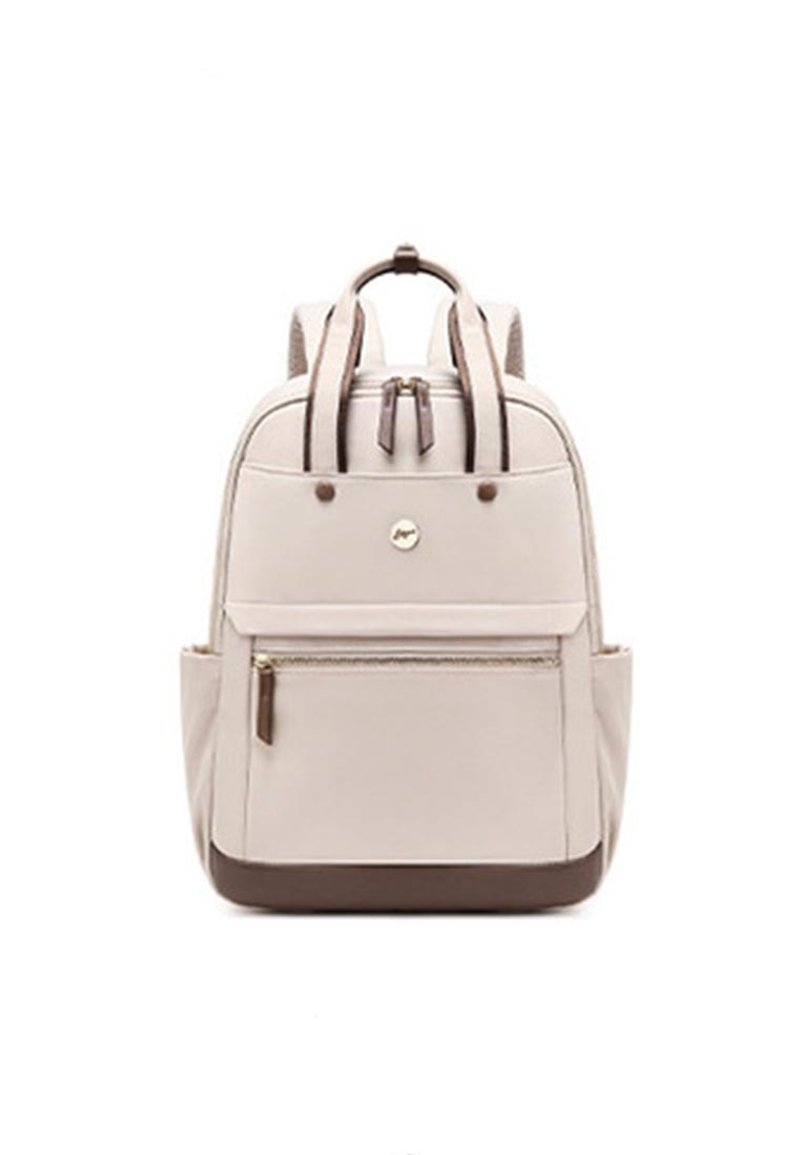 女士旅游商务背包 A6118 杏啡色 - 后背包/双肩包 - 环保材料 卡其色