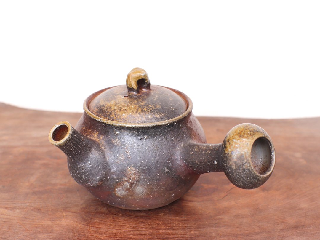 备前烧茶壶 Sangiri k1-087 - 茶具/茶杯 - 陶 咖啡色
