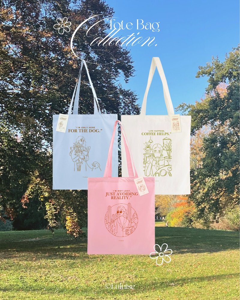 Luluise 轻薄款帆布袋 三色可选 - 手提包/手提袋 - 其他材质 多色