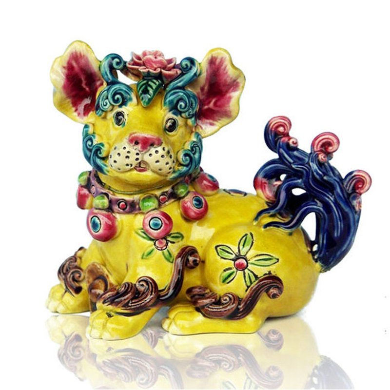 交趾陶-十二生肖-狗 - 摆饰 - 陶 