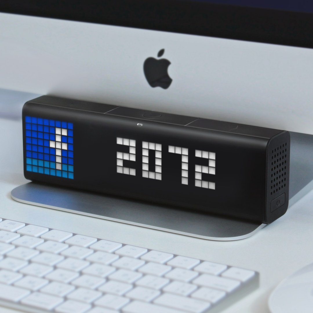 LaMetric Time 智能时钟 - 电脑配件 - 聚酯纤维 黑色