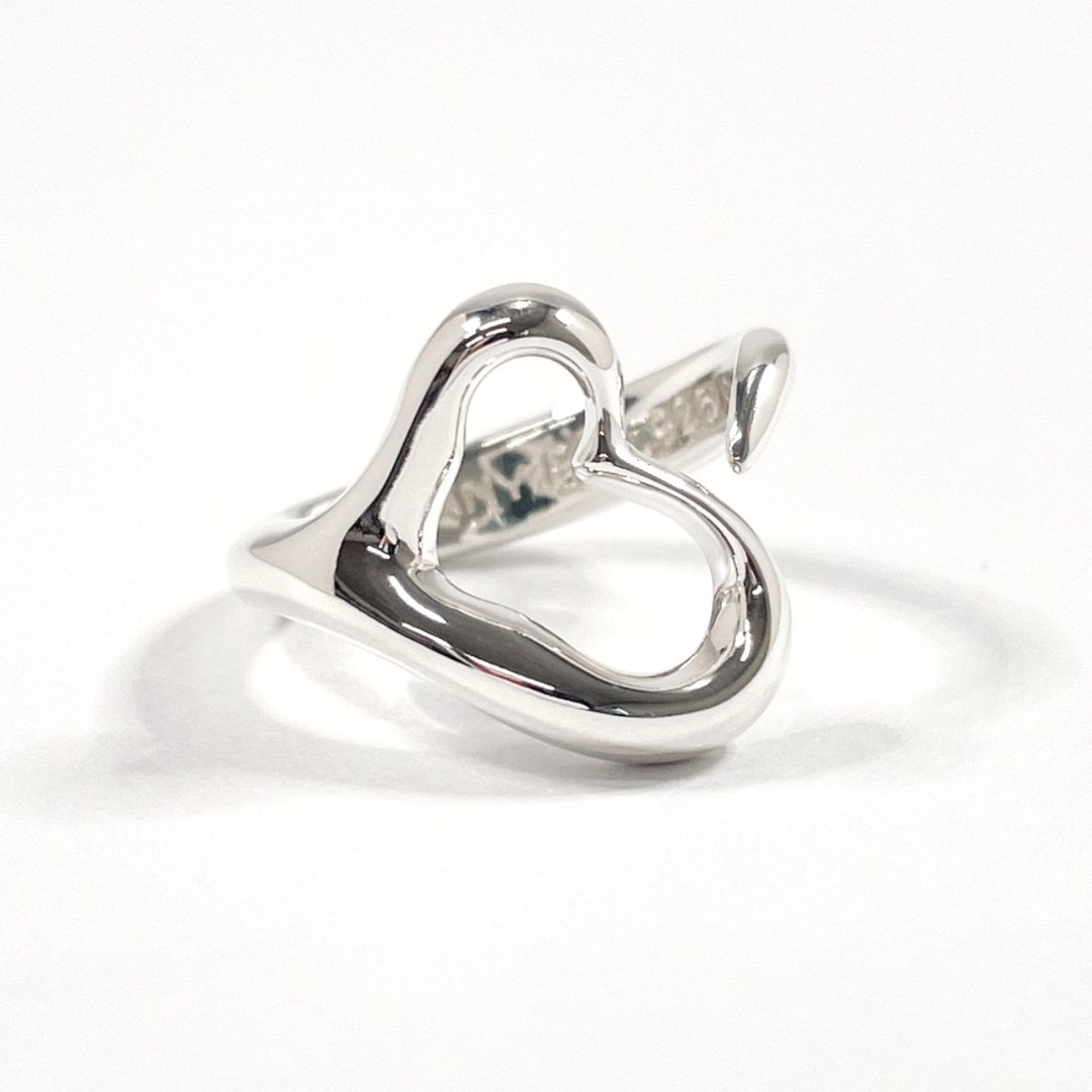 【日本直送・二手美品】9号 蒂芬妮 TIFFANY&Co. 戒指 镂空爱心 艾尔莎·佩雷蒂 - 戒指 - 纯银 银色