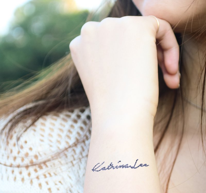 定制化 刺青贴纸 纹身贴纸 tattoo  - 纹身贴 - 纸 黑色